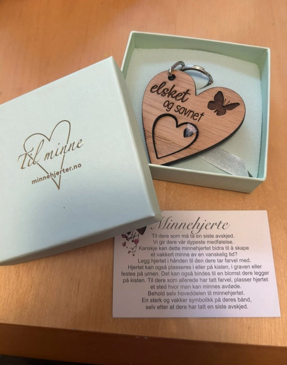 Minnehjerte - Elsket og savnet